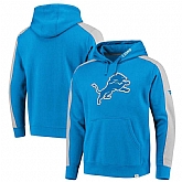 Men's Detroit Lions NFL Pro Line by Fanatics Branded Iconic Pullover Hoodie Blue Heathered,baseball caps,new era cap wholesale,wholesale hats